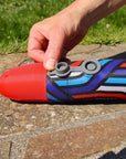 Red Airo Rocket toy rocket with inflating valve by Mighty Fun!