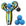 Blue Surf’s Up toy slingshot with 4 soft foam balls. Mischief Maker by Mighty Fun!