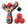 Red Classic wood slingshot with 4 soft foam balls. Mischief Maker by Mighty Fun!