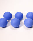 Blue foam slingshot balls for Mischief Maker toy slingshot by Mighty Fun! 6 balls per pack.