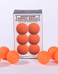 Orange foam slingshot balls for Mischief Maker toy slingshot by Mighty Fun! 6 balls per pack.