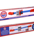 Blow Darts target set with color gift box by Mighty Fun! Includes 6 darts, ammo holder and target.