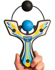 Blue Racing best slingshot hand held with ball foam ball. Mischief Maker by Mighty Fun!