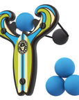 Blue Surf’s Up toy slingshot with 4 soft foam balls. Mischief Maker by Mighty Fun!