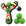 Green Classic wood slingshot with 4 soft foam balls. Mischief Maker by Mighty Fun!