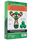 Green Classic wood slingshot color gift box. Mischief Maker by Mighty Fun!