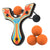 Orange Racing best slingshot with 4 soft foam balls. Mischief Maker by Mighty Fun!