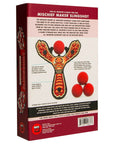 Red Monster toy slingshot color kids gift box. Mischief Maker by Mighty Fun!