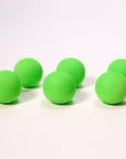Green foam slingshot balls for Mischief Maker toy slingshot by Mighty Fun! 6 balls per pack.