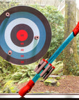 Blow Darts target set by Mighty Fun! Includes 6 darts, ammo holder and target.